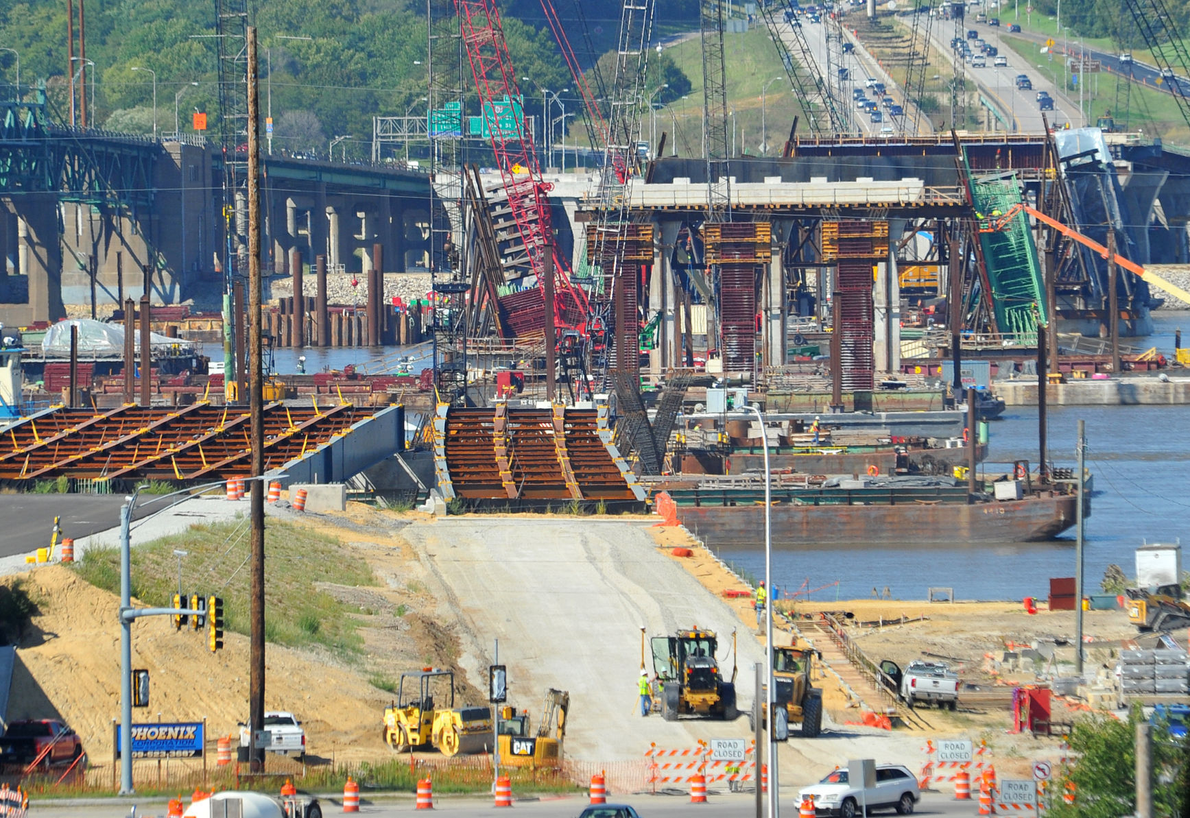 Interstate 74 bridge construction update